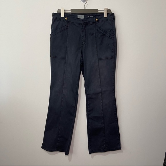 Anthropologie Pilcro charcoal Demilune Boot Cut Utility Flare pants in size 31 - Picture 1 of 7